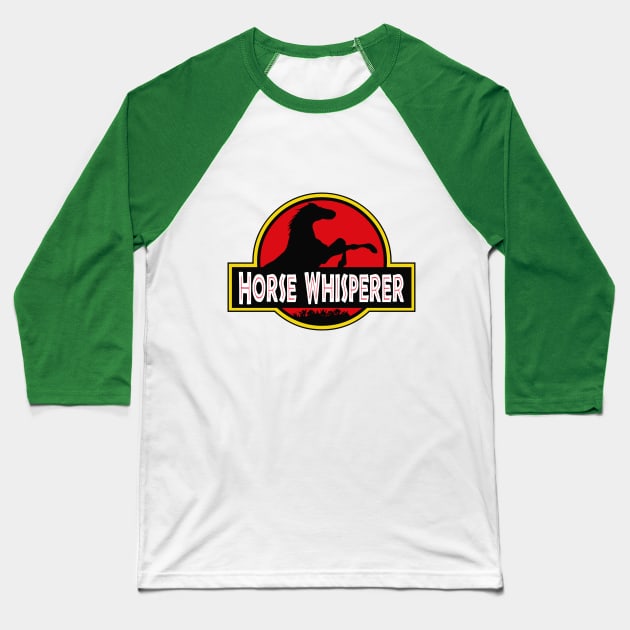 Horse Whisperer Dinosaurs Parody T-shirt Cute Gift Baseball T-Shirt by geekandgamerstore